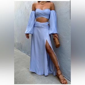 Runaway the label Ember Top and bottom in periwinkle